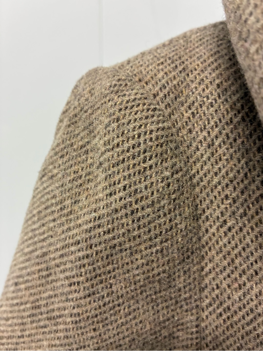 Linennaive Trista 24 100% Twill Wool Hooded Coat Taupe Gray Small — image 5 of 8